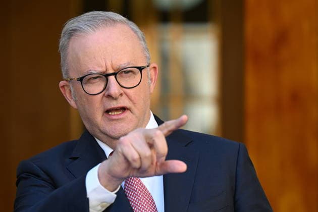 ANTHONY ALBANESE NATIONAL CABINET PRESSER, Australian Prime Minister Anthony Albanese speaks to the media during a press conference at Parliament House in Canberra, Monday, 30 March, 2026. ( NO ARCHIVING CANBERRA AUSTRALIAN CAPITAL TERRITORY AUSTRALIA  Copyright: xLUKASxCOCHx 20260330177320025477