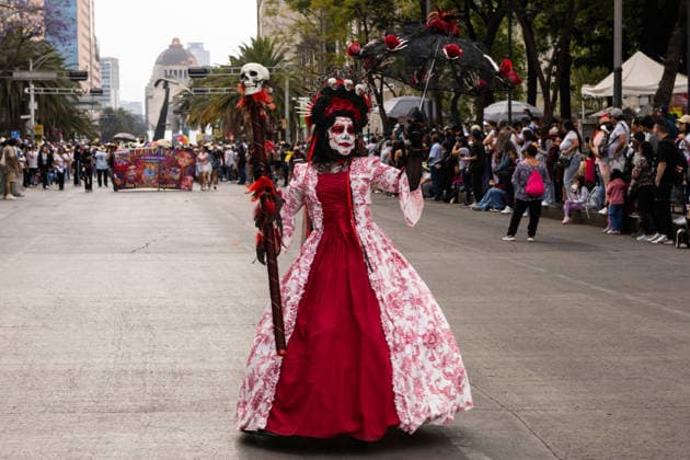 March 29, 2026, Mexico City, Mexico: Performers, dancers and musicians took part in the Third Carnival of Carnivals in Mexico City, where thousands of people followed the route from the Monument to the Revolution to the Zocalo, in a celebration defined by masks, traditional costumes and live music. Mexico City Mexico - ZUMAl178 20260329_znp_l178_026 Copyright: xCristianxLeyvax