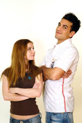 Josefine Preuß und Elyas M Barek beim Photocall zur ARD-Serie Türkisch für Anfänger in den Briese-Studios. Hamburg, 31.01.2007 *** Josefine Preuß and Elyas M Barek at the photocall for the ARD series Türkisch für Anfänger in the Briese Studios Hamburg, 31 01 2007 Foto:xC.xNiehausx xFuturexImagex tuerkisch_7130