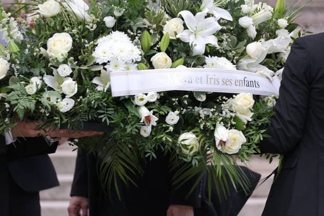 Isabelle Mergault Funeral At Pere Lachaise - Paris Atmosphere during the funeral of Isabelle Mergault for a secular ceremony beneath the dome of Père-Lachaise Cemetery in Paris, France on Monday, March 30, 2026 before she is laid to rest at Montmartre Cemetery. Isabelle Mergault actress, director and columnist’ died at the age of 67. Photo by Nasser Berzane ABACAPRESS.COM Paris France  Copyright: xBerzanexNasser ABACAx