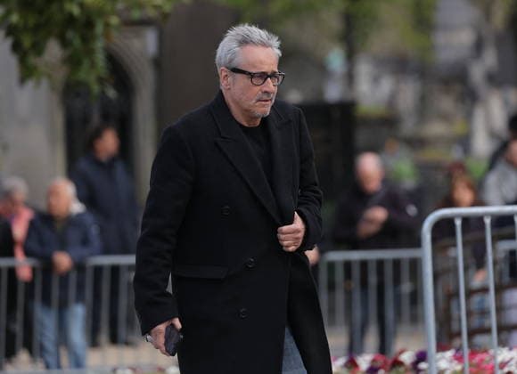 Isabelle Mergault Funeral At Pere Lachaise - Paris Jean-Michel Tinivelli during the funeral of Isabelle Mergault for a secular ceremony beneath the dome of Père-Lachaise Cemetery in Paris, France on Monday, March 30, 2026 before she is laid to rest at Montmartre Cemetery. Isabelle Mergault actress, director and columnist’ died at the age of 67. Photo by Nasser Berzane ABACAPRESS.COM Paris France  Copyright: xBerzanexNasser ABACAx