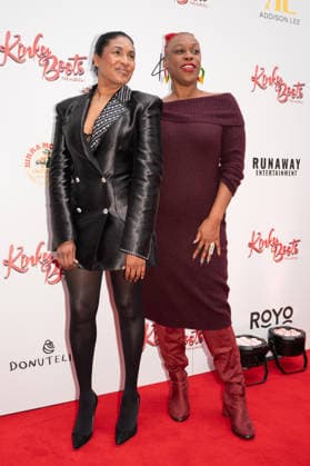 March 29, 2026, London, United Kingdom: L-R Jenny Francis and Charlene Douglas seen arriving for the Gala performance of Kinky Boots The Musical for WaterAid Kinky Boots the Musical opens at London Coliseum in the West End and host a Gala Night in aid of WaterAid. .Arrivals and Cast on the red carpet and the curtain call of the show. March 29th 2026 London United Kingdom - ZUMAs197 20260329_aaa_s197_627 Copyright: xBonniexBritainx