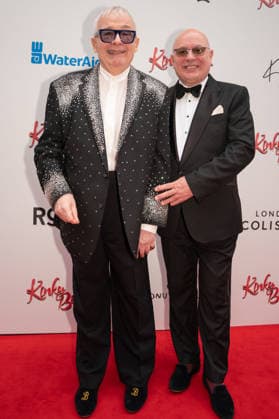 March 29, 2026, London, United Kingdom: L-R Christopher Biggins and Neil Sinclair seen arriving for the Gala performance of Kinky Boots The Musical for WaterAid Kinky Boots the Musical opens at London Coliseum in the West End and host a Gala Night in aid of WaterAid. .Arrivals and Cast on the red carpet and the curtain call of the show. March 29th 2026 London United Kingdom - ZUMAs197 20260329_aaa_s197_633 Copyright: xBonniexBritainx