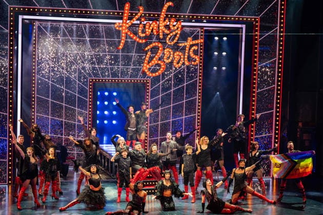 March 29, 2026, London, United Kingdom: The cast of Kinky Boots the musical seen on stage at the curtain call of gala night for Water Aid Kinky Boots the Musical opens at London Coliseum in the West End and host a Gala Night in aid of WaterAid. .Arrivals and Cast on the red carpet and the curtain call of the show. March 29th 2026 London United Kingdom  - ZUMAs197 20260329_aaa_s197_683 Copyright: xBonniexBritainx