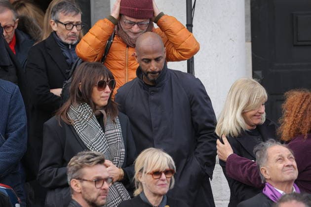 Isabelle Mergault Funeral At Pere Lachaise - Paris Stomy Bugsy during the funeral of Isabelle Mergault for a secular ceremony beneath the dome of Père-Lachaise Cemetery in Paris, France on Monday, March 30, 2026 before she is laid to rest at Montmartre Cemetery. Isabelle Mergault actress, director and columnist’ died at the age of 67. Photo by Nasser Berzane ABACAPRESS.COM Paris France  Copyright: xBerzanexNasser ABACAx