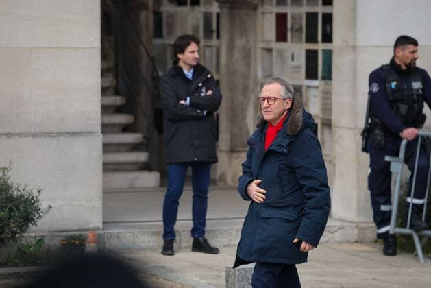 Paris, France le 30 mars 2026 - Funerailles de l actrice et realisatrice francaise Isabelle Mergault au cimetiere Pere-Lachaise - Funeral of French actress and director Isabelle Mergault at the Pere-Lachaise cemetery Ici Christophe Barbier  Copyright: xSebastienxTOUBONx
