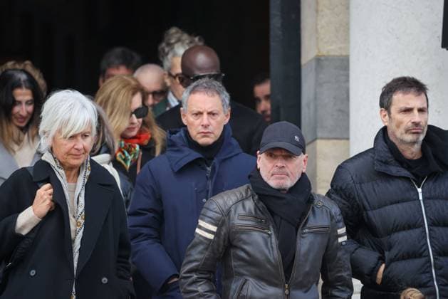 Paris, France le 30 mars 2026 - Funerailles de l actrice et realisatrice francaise Isabelle Mergault au cimetiere Pere-Lachaise - Funeral of French actress and director Isabelle Mergault at the Pere-Lachaise cemetery Ici Marc Olivier Fogiel, Laurent Baffie  Copyright: xSebastienxTOUBONx