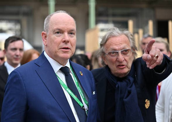 ChangeNOW 2026 meetings in Paris PARIS, FRANCE - MARCH 30: Albert II (L), Prince of Monaco visits the ‘ChangeNow 26’ at the Grand Palais in Paris on March 30, 2026. Mustafa Yalcin Anadolu Paris France. Editorial use only. Please get in touch for any other usage.  Copyright: x2026xAnadoluxMustafaxYalcinx