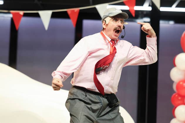 Lars Eidinger bei der Probe des Theaterstück DER GEIZIGE von Moliere, Regie Thomas_Ostermeier in der Schaubühne am Lehniner Platz am 30.03.26 in Berlin. Der Geizige - Schaubühne Berlin
