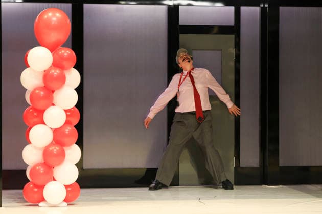 Lars Eidinger bei der Probe des Theaterstück DER GEIZIGE von Moliere, Regie Thomas_Ostermeier in der Schaubühne am Lehniner Platz am 30.03.26 in Berlin. Der Geizige - Schaubühne Berlin