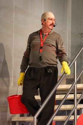 Lars Eidinger bei der Probe des Theaterstück DER GEIZIGE von Moliere, Regie Thomas_Ostermeier in der Schaubühne am Lehniner Platz am 30.03.26 in Berlin. Der Geizige - Schaubühne Berlin