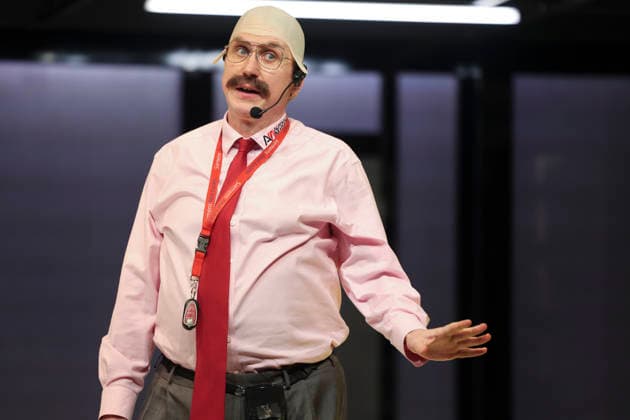 Lars Eidinger bei der Probe des Theaterstück DER GEIZIGE von Moliere, Regie Thomas_Ostermeier in der Schaubühne am Lehniner Platz am 30.03.26 in Berlin. Der Geizige - Schaubühne Berlin