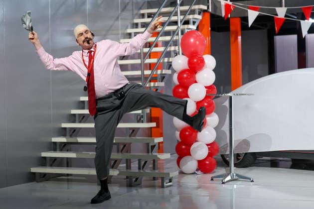 Lars Eidinger bei der Probe des Theaterstück DER GEIZIGE von Moliere, Regie Thomas_Ostermeier in der Schaubühne am Lehniner Platz am 30.03.26 in Berlin. Der Geizige - Schaubühne Berlin