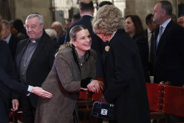 Queen Sofia attends the annual Easter concert to benefit Projecte Home Balears Queen Sofia greets the president of the Balearic Government, Marga Prohens i , during the annual Easter concert at the Cathedral Basilica of Santa Maria de Mallorca, on March 30, 2026, in Palma de Mallorca, Mallorca, Balearic Islands Spain The Balearic Symphony Orchestra and the Choir of the University of the Balearic Islands have performed the Easter concert Verdis Requiem for the benefit of Proyecto Hombre The organization has indicated that the proceeds of the program will go entirely to the treatment and prevention programs developed by the entity in the Balearic Islands 30 MARCH 2026 QUEEN SOFIA SPAIN MALORCA CONCERT EASTER BENEFICIAL BALEARIC BALEARIC ISLA  Copyright: xIsaacxBujx 7408717