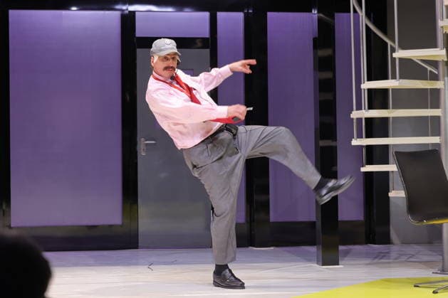 30.03.2026 , Lars Eidinger als Harpagon in Der Geizige, Schaubuehne am Lehniner Platz, Berlin, Premiere am 02.04.2026, Regie Thomas Ostermeier, Berlin Deutschland, Germany