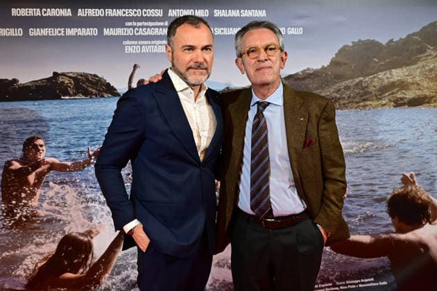 Cinema Metropolitan (Na) 03 30 2026 Premiere of the film La Salita by Massimiliano Gallo In the photo: Massimiliano Gallo with Gianfelice Imparato  Copyright: xRobertoxJandolix xipa-agency.netx xRobertoxJandolix IPA_Agency_IPA73652097