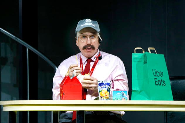 Lars Eidinger bei der Fotoprobe zum Theaterstück Der Geizige in der Schaubühne. Berlin, 30.03.2026