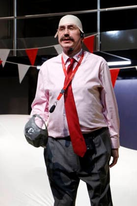 Lars Eidinger bei der Fotoprobe zum Theaterstück Der Geizige in der Schaubühne. Berlin, 30.03.2026