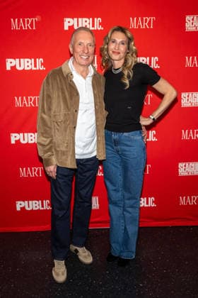 March 30, 2026, New York, United States: (L-R) Ratmir Timashev and Angela Timashev attend Seagull: True Story Opening Night at The Public Theater. New York United States - ZUMAs197 20260330_aaa_s197_256 Copyright: xRonxAdarx