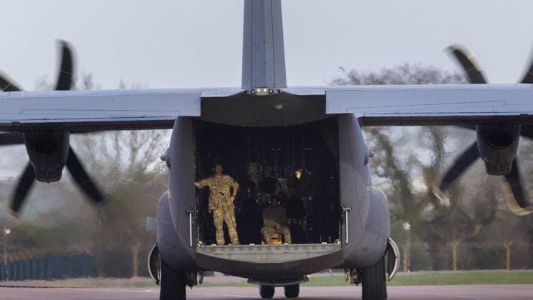 Fairford, The Netherlands, 2026-03-30 18:21:28 RAF FAIRFORD, 30-03-2026. From the English base RAF Fairford, the US Air Force carries out missions to Iran with B1 and B52 bombers for Operation Epic Fury. PHOTO: NLBeeld Robert Meerding Credit: NL Beeld Robert Meerding Inc  Copyright: xx x
