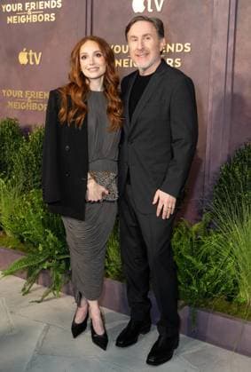 March 30, 2026, Bronx, New York, USA: Stephanie Abram and Jonathan Tropper attend premiere of Season 2 of Apple TV Your Friends & Neighbors at The New York Historical in New York, NY on March 30, 2026. Bronx USA - ZUMAr339 20260330_znp_r339_152 Copyright: xLevxRadinx