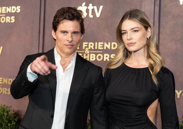 March 30, 2026, Bronx, New York, USA: James Mardsen and Frederique Brons attend premiere of Season 2 of Apple TV Your Friends & Neighbors at The New York Historical in New York, NY on March 30, 2026. Bronx USA - ZUMAr339 20260330_znp_r339_167 Copyright: xLevxRadinx