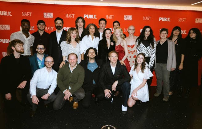 March 30, 2026, New York, Ny, United States: Seagull: True Story Cast attend the Opening Night of Seagull: True Story . Held at The Public Theate in New York. Dinara Khairova Zuma Press March 30, 2026. New York United States - ZUMAp281 20260330_zea_p281_065 Copyright: xPhotoxImagexPressx