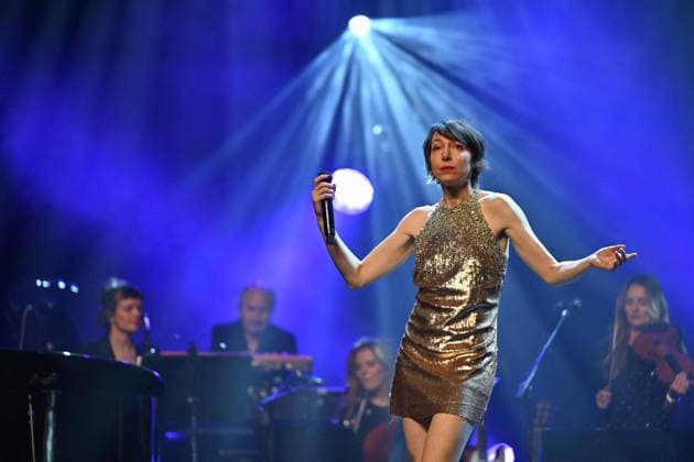 Gala 2026 of the Alzheimer s Research Foundation- Paris Jeanne Cherhal during the Alzheimer s Research Foundation Two Generations Sing for The Third Gala at the l Olympia in Paris, France on March 30, 2026. Photo by Christophe Meng ABACAPRESS.COM Paris France  Copyright: xMengxChristophe ABACAx