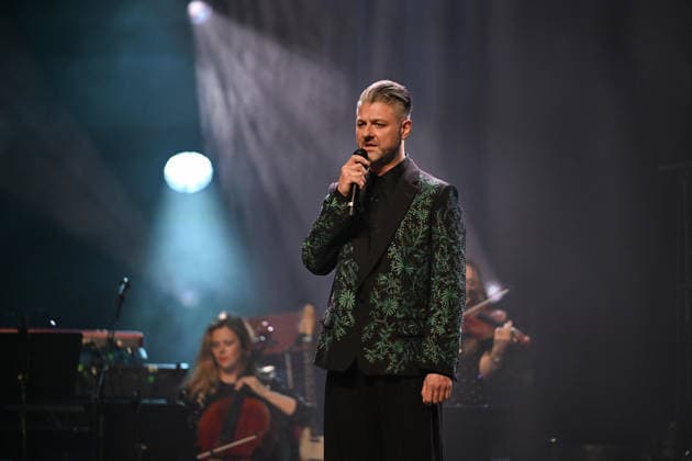 Gala 2026 of the Alzheimer s Research Foundation- Paris Pierre Lapointe during the Alzheimer s Research Foundation Two Generations Sing for The Third Gala at the l Olympia in Paris, France on March 30, 2026. Photo by Christophe Meng ABACAPRESS.COM Paris France  Copyright: xMengxChristophe ABACAx