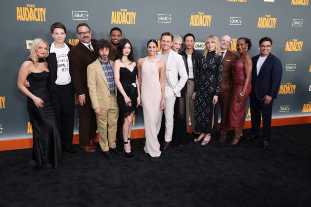 Los Angeles Premiere Of AMC+ s The Audacity Season 1, Los Angeles, USA, 31 March 2026 Everett Blunck, Paul Adelstein, Simon Helberg, Nikki Hahn, Billy Magnussen, guest, guest, Lucy Punch, Rob Corddry, Rukiya Bernard and Randall Park at the Los Angeles Premiere Of AMC+ s The Audacity Season 1 held at the Academy of Motion Picture Arts and Sciences - Linwood Dunn Theater on 31 March 2026 in Hollywood, Los Angeles, California, United States., Credit:Xavier Collin Avalon United States, California, Los Angeles Copyright: xXavierxCollinx xAvalonx 1087859611