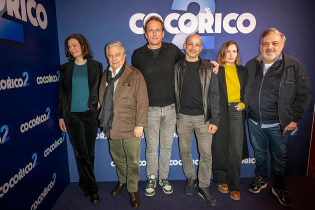 Cocorico 2 Premiere - Paris Christian Clavier, Marianne Denicourt, Julien Herve, Ahmed Louati, Chloe Coulloud and Didier Bourdon during the premiere of COCORICO 2 in Paris on March 31, 2026. Photo by Eliot Blondet ABACAPRESS.COM Paris France France  Copyright: xBlondetxEliot ABACAx