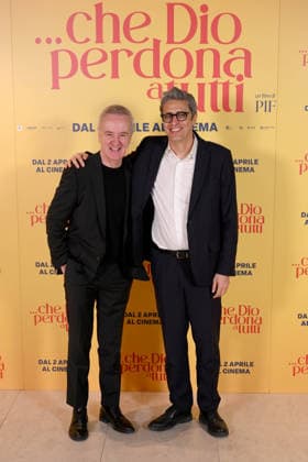 News - Photocall Che Dio perdona a tutti Pif (Pierfrancesco Diliberto) and Carlos Hipolito during Photocall Che Dio perdona a tutti , News in Rome, Italy, March 31 2026 Rome Cinema Barberini Italy Copyright: xMassimoxLanduccix xLiveMediax LPN_2371832
