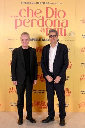 News - Photocall Che Dio perdona a tutti Pif (Pierfrancesco Diliberto) and Carlos Hipolito during Photocall Che Dio perdona a tutti , News in Rome, Italy, March 31 2026 Rome Cinema Barberini Italy Copyright: xMassimoxLanduccix xLiveMediax LPN_2371834