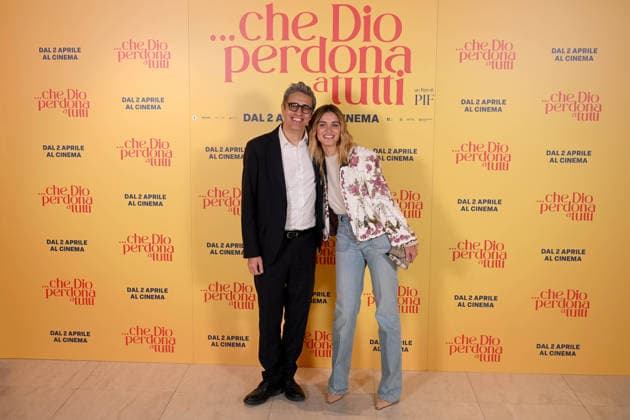 News - Photocall Che Dio perdona a tutti Pif (Pierfrancesco Diliberto) and Giusy Buscemi during Photocall Che Dio perdona a tutti , News in Rome, Italy, March 31 2026 Rome Cinema Barberini Italy Copyright: xMassimoxLanduccix xLiveMediax LPN_2371856