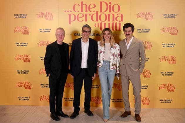 News - Photocall Che Dio perdona a tutti The cast during Photocall Che Dio perdona a tutti , News in Rome, Italy, March 31 2026 Rome Cinema Barberini Italy Copyright: xMassimoxLanduccix xLiveMediax LPN_2371858