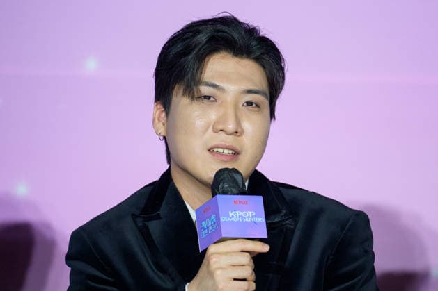 Netflix film KPop Demon Hunters press conference SEOUL, SOUTH KOREA, APR 01: South Korean music producer Kwak Joong-kyu( IDO - ZHUN ) during Netflix film KPop Demon Hunters press conference at the CGV in Seoul, South Korea, on April 01, 2026. Seoul the CGV South Korea 8266_286869 Copyright: xStevexChoxKyewoong PentaxPressx