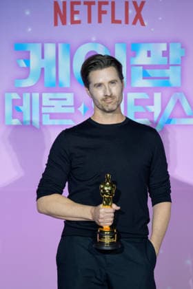Netflix film KPop Demon Hunters press conference SEOUL, SOUTH KOREA, APR 01: American filmmaker Chris Appelhans during Netflix film KPop Demon Hunters press conference at the CGV in Seoul, South Korea, on April 01, 2026. Seoul the CGV South Korea 8266_286879 Copyright: xStevexChoxKyewoong PentaxPressx