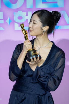 Netflix film KPop Demon Hunters press conference SEOUL, SOUTH KOREA, APR 01: South Korean and American singer and songwriter Kim Eun-jae (EJAE) during Netflix film KPop Demon Hunters press conference at the CGV in Seoul, South Korea, on April 01, 2026. Seoul the CGV South Korea 8266_286899 Copyright: xStevexChoxKyewoong PentaxPressx