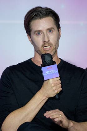 Netflix film KPop Demon Hunters press conference SEOUL, SOUTH KOREA, APR 01: American filmmaker Chris Appelhans during Netflix film KPop Demon Hunters press conference at the CGV in Seoul, South Korea, on April 01, 2026. Seoul the CGV South Korea 8266_286878 Copyright: xStevexChoxKyewoong PentaxPressx