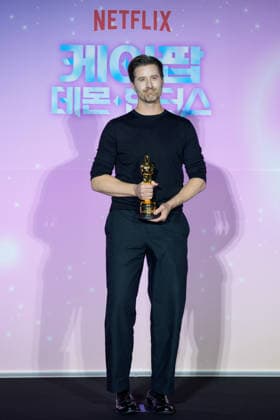 Netflix film KPop Demon Hunters press conference SEOUL, SOUTH KOREA, APR 01: American filmmaker Chris Appelhans during Netflix film KPop Demon Hunters press conference at the CGV in Seoul, South Korea, on April 01, 2026. Seoul the CGV South Korea 8266_286881 Copyright: xStevexChoxKyewoong PentaxPressx