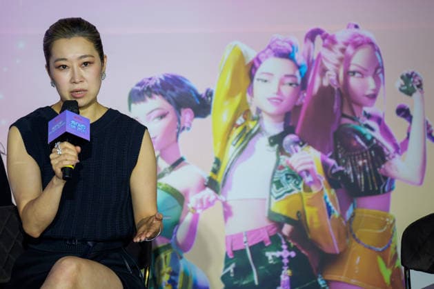 Netflix film KPop Demon Hunters press conference SEOUL, SOUTH KOREA, APR 01: South Korean and Canadian director Maggie Kang during Netflix film KPop Demon Hunters press conference at the CGV in Seoul, South Korea, on April 01, 2026. Seoul the CGV South Korea 8266_286883 Copyright: xStevexChoxKyewoong PentaxPressx