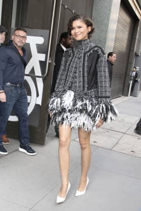 NEW YORK, NY- APRIL 1: Zendaya seen at ABC studios in New York City on April 1, 2026. Copyright: xRW MediaPunchx