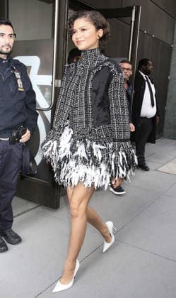 NEW YORK, NY- APRIL 1: Zendaya seen at ABC studios in New York City on April 1, 2026. Copyright: xRW MediaPunchx