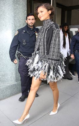 NEW YORK, NY- APRIL 1: Zendaya seen at ABC studios in New York City on April 1, 2026. Copyright: xRW MediaPunchx