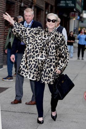 Meryl Streep At The Late Show - NYC Meryl Streep At The Late Show With Stephen Colbert - NYC New York city United States  Copyright: xMM ABACAx