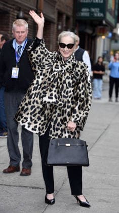 Meryl Streep At The Late Show - NYC Meryl Streep At The Late Show With Stephen Colbert - NYC New York city United States  Copyright: xMM ABACAx