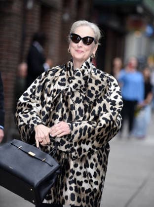 Meryl Streep At The Late Show - NYC Meryl Streep At The Late Show With Stephen Colbert - NYC New York city United States  Copyright: xMM ABACAx