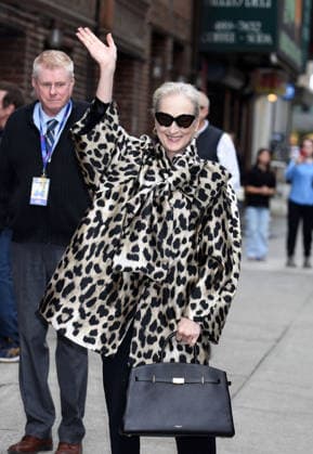 Meryl Streep At The Late Show - NYC Meryl Streep At The Late Show With Stephen Colbert - NYC New York city United States  Copyright: xMM ABACAx