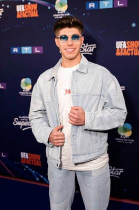 Davin Herbrüggen bei der Preview der 22. Staffel der Castingshow DSDS 2026 im 25 hours Hotel. Köln, 01.04.2026