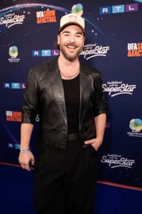 Eric Schroth bei der Preview der 22. Staffel der Castingshow DSDS 2026 im 25 hours Hotel. Köln, 01.04.2026
